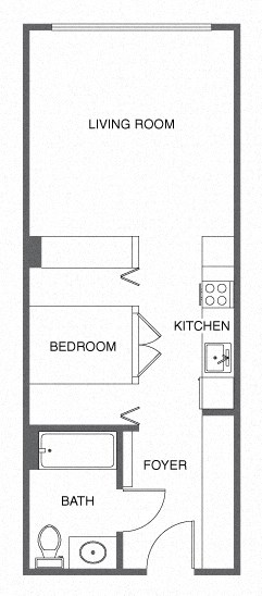 a floor plan of a small apartment
